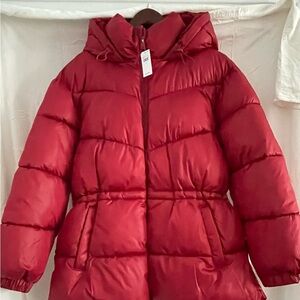 Women’s  Red Puffer Jacket